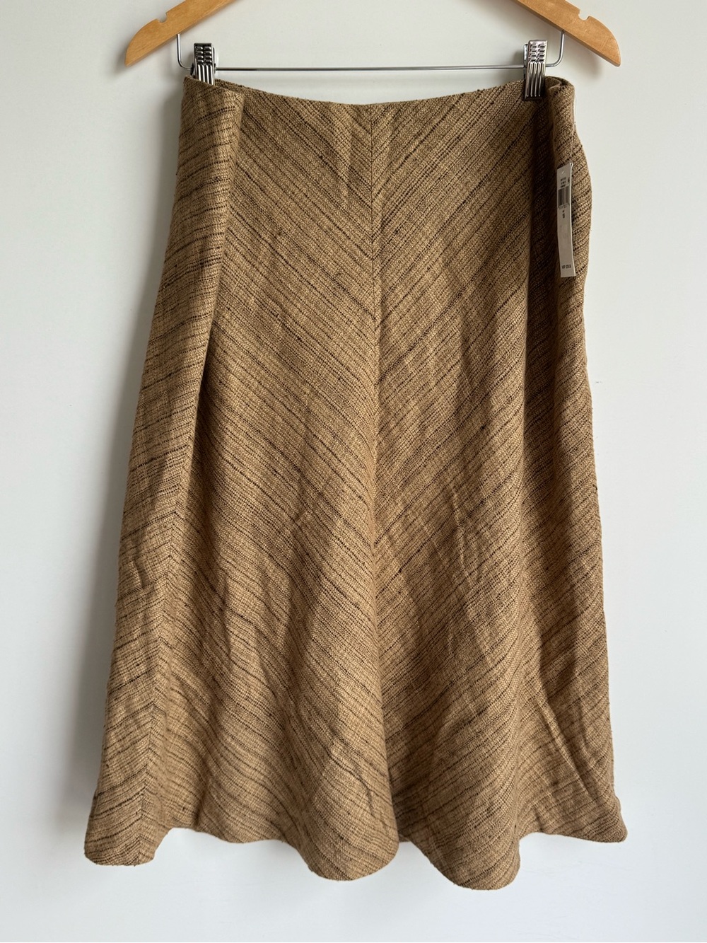 Lauren Ralph Lauren Herringbone Linen Blend Tweed Skirt women 18 Aline luxury - Picture 2 of 13